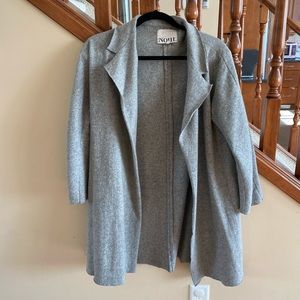Light Noul grey wool coat